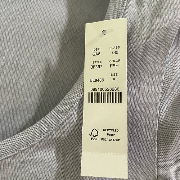 NWT J Crew scoop neck long sleeve tee blue lavender sz S - Picture 3 of 7